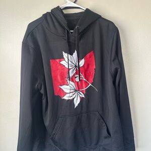 Top of the World Black Hoodie with Red and White Ohio State Logo